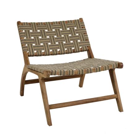 Fauteuil AOSTA acacia et coton Fauteuil AOSTA acacia et coton