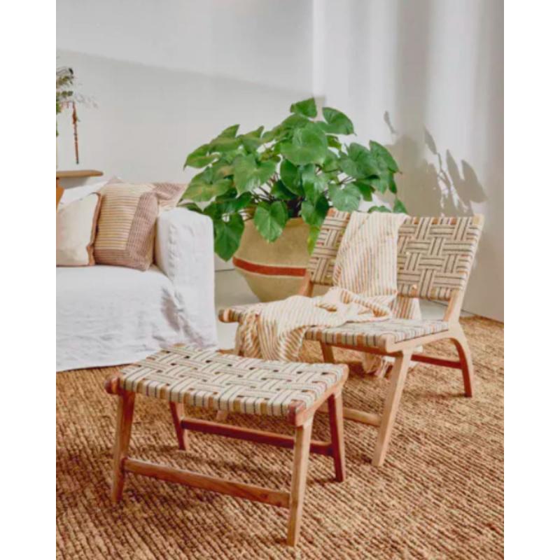 Fauteuil AOSTA acacia et coton