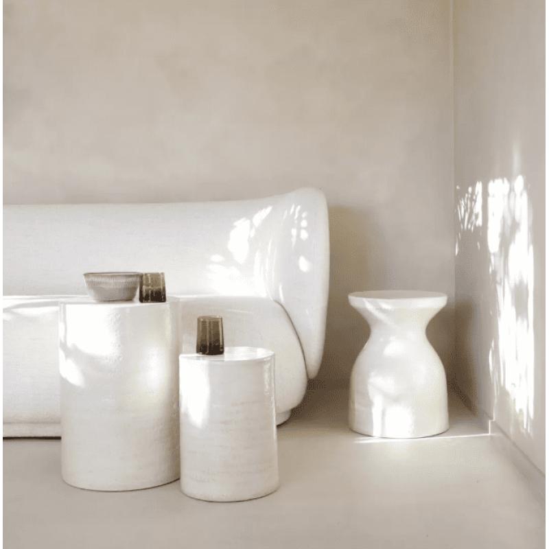 TABLE APPOINT CALLA ECRU